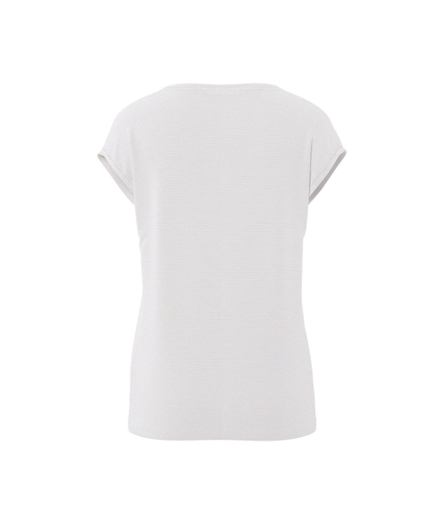 Billo Tee Lurex Stripes Jrs - White