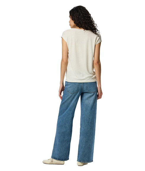 Billo Tee Lurex Stripes Jrs - White