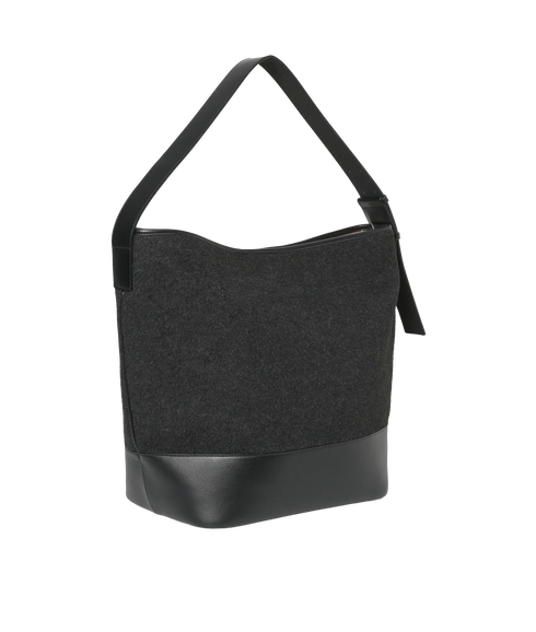 Lux Wool Tote - Dark Grey Marl