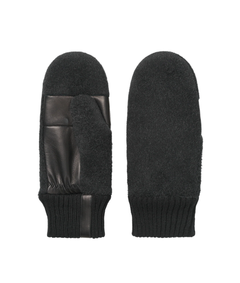 Woolen Mittens - Dark Grey Marl