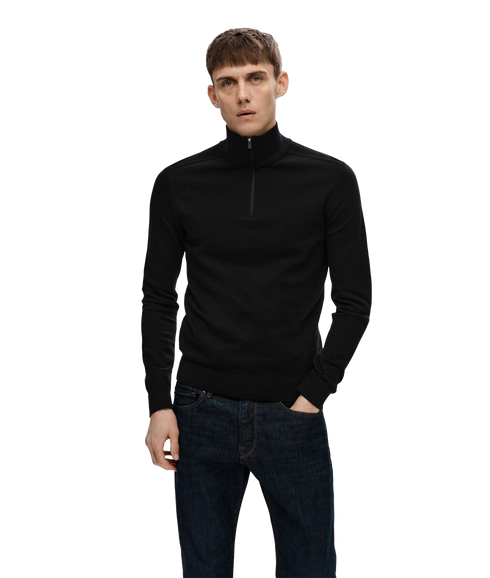 Berg LS Half Zip - Black