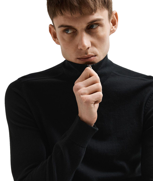 Berg LS Half Zip - Black