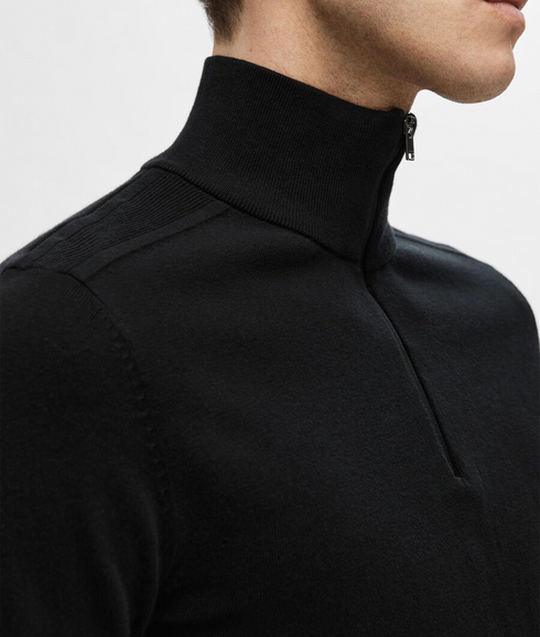 Berg LS Half Zip - Black
