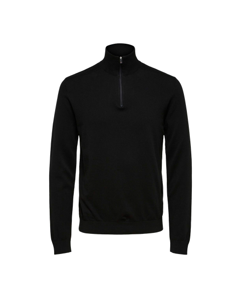 Berg LS Half Zip - Black