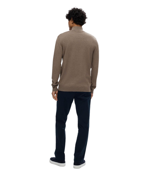 Berg LS Half Zip - Brown