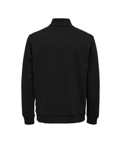 Ceres Half Zip Sweat - Black