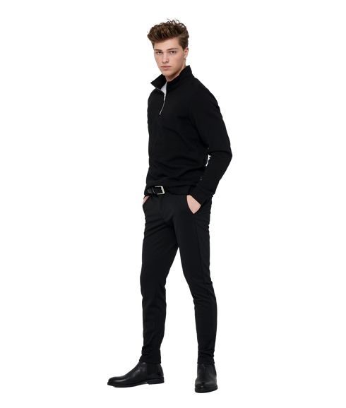 Ceres Half Zip Sweat - Black