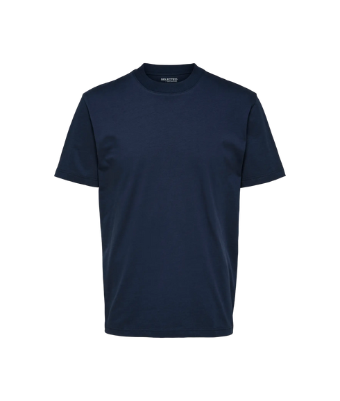 Colman Ss O-Neck Tee - Navy Blazer