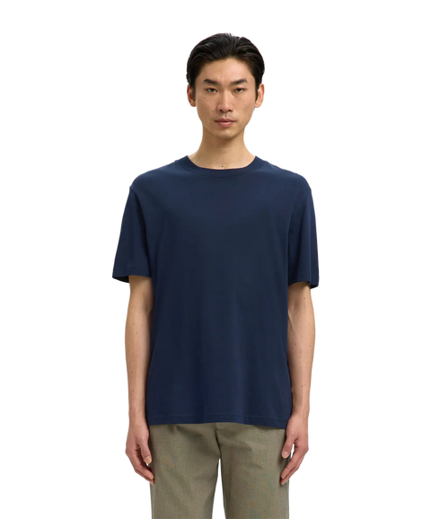 Colman Ss O-Neck Tee - Navy Blazer