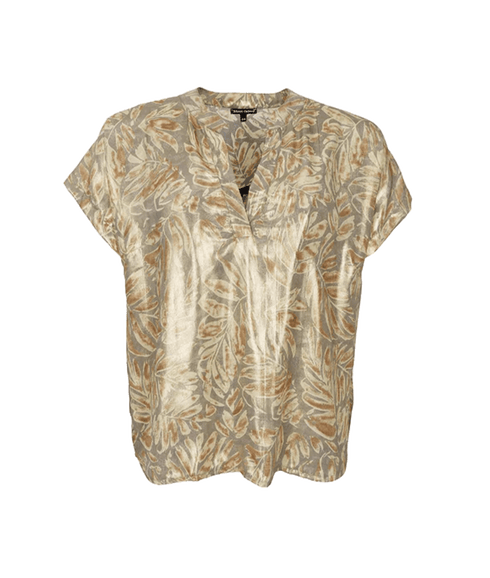 Luna Andrea S/s Top - Gold