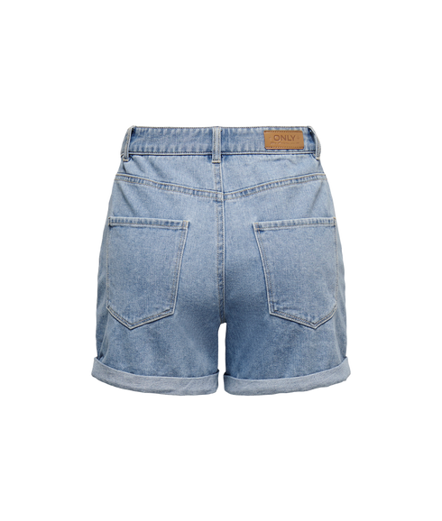 Vega Hw Mom Dnm Shorts - Blue