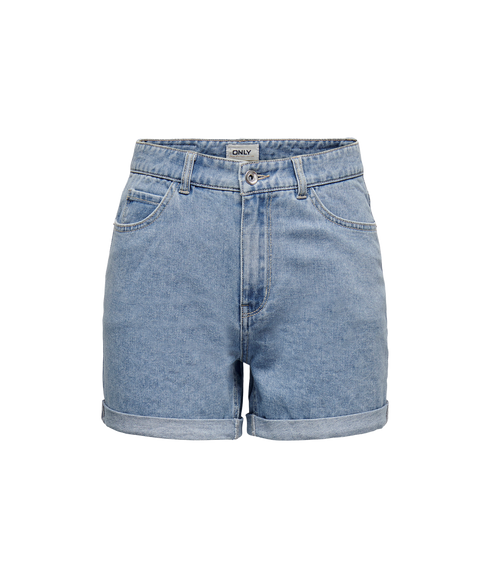 Vega Hw Mom Dnm Shorts - Blue