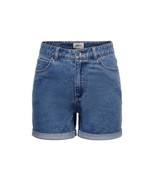 Vega Hw Mom Dnm Shorts - Blue