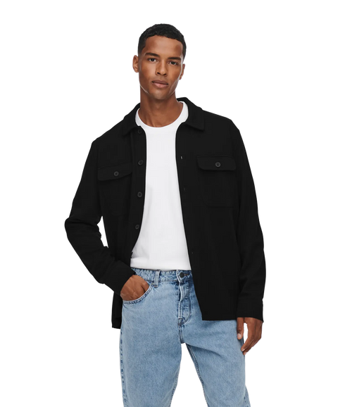 Newkodyl Overshirt Sweat - Black