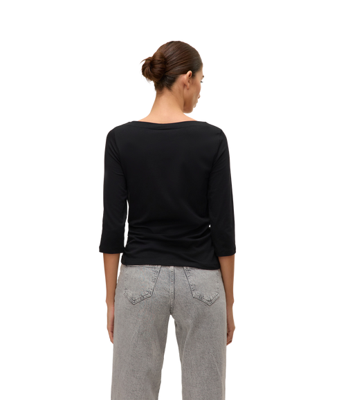 Panda Modal 3/4 Top - Black