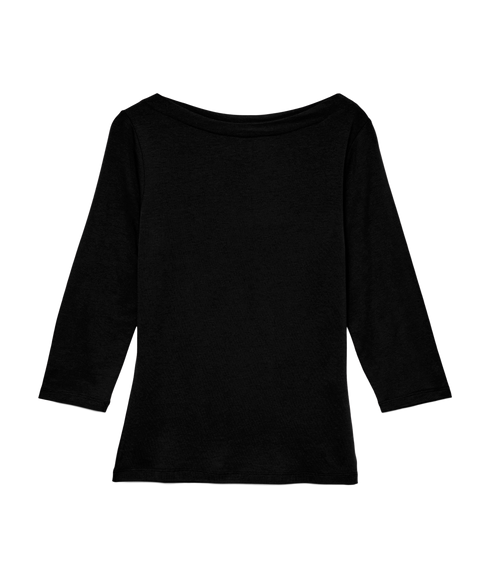Panda Modal 3/4 Top - Black