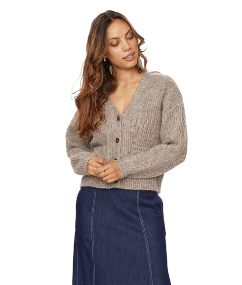 Nuzindi Short Cardigan - Beige