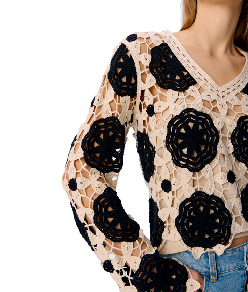 Elena L/S Knit Pullover - Multi