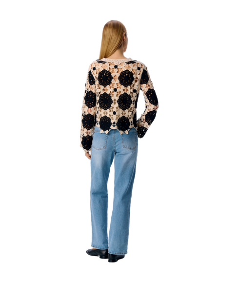 Elena L/S Knit Pullover - Multi
