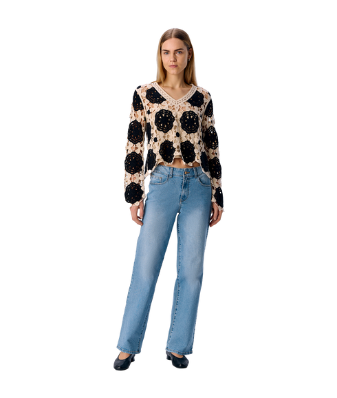 Elena L/S Knit Pullover - Multi