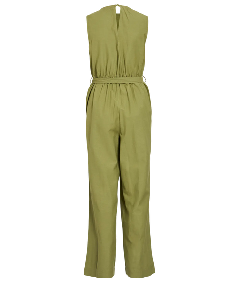 Prisilla O-Neck S/L Jumpsuit - Sage