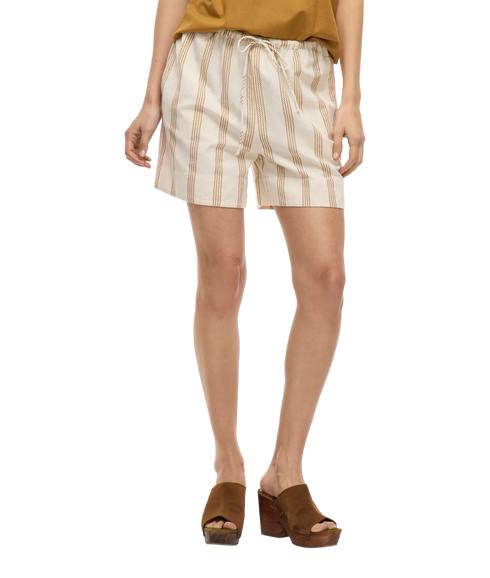 Prisilla Print R/W Shorts - Natural/Melan Wood