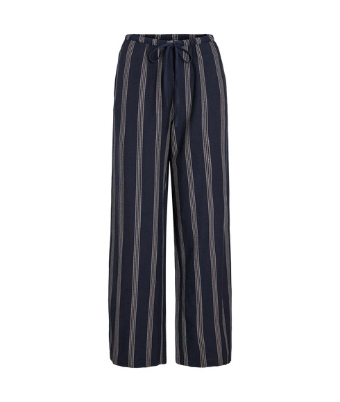 Prisilla Print Rw Pants - Navy Blazer Feather Gray