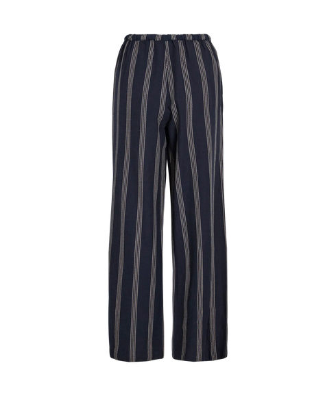 Prisilla Print Rw Pants - Navy Blazer Feather Gray