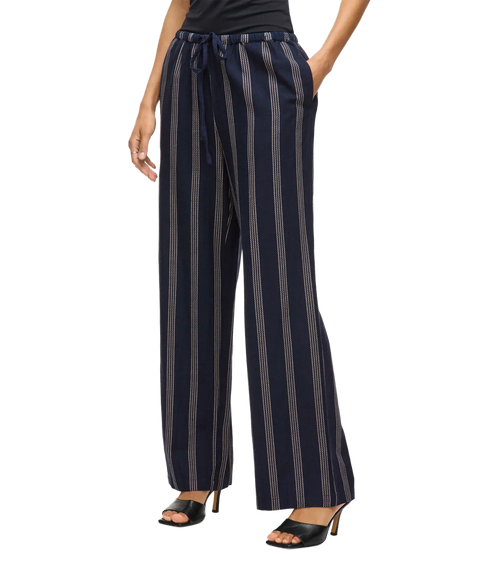Prisilla Print Rw Pants - Navy Blazer Feather Gray