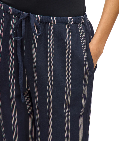 Prisilla Print Rw Pants - Navy Blazer Feather Gray