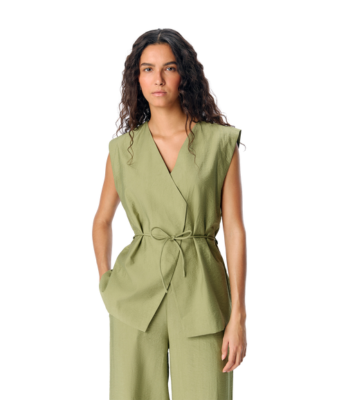 Yui Lo Waistcoat - Green