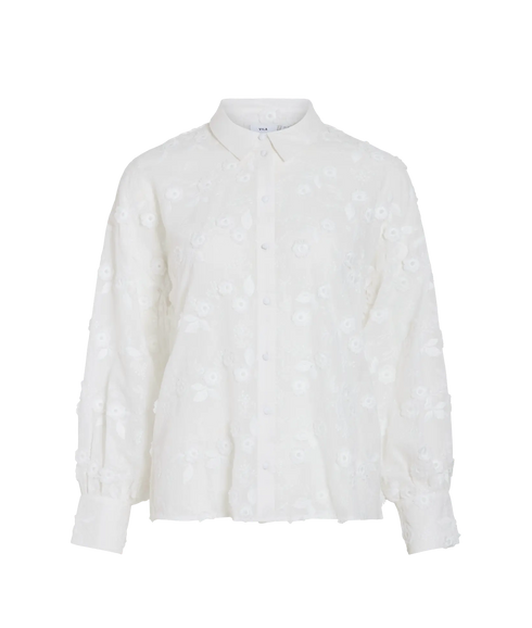Simone L/S Shirt - Snow White