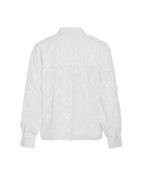Simone L/S Shirt - Snow White
