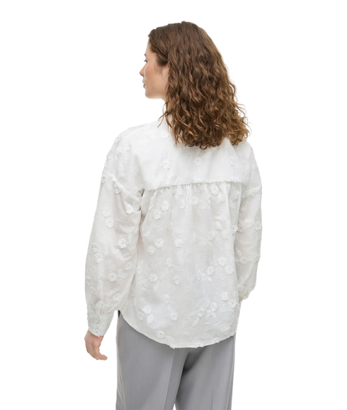 Simone L/S Shirt - Snow White