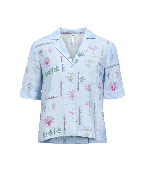 Hailey Re 2/4 Shirt - Blue