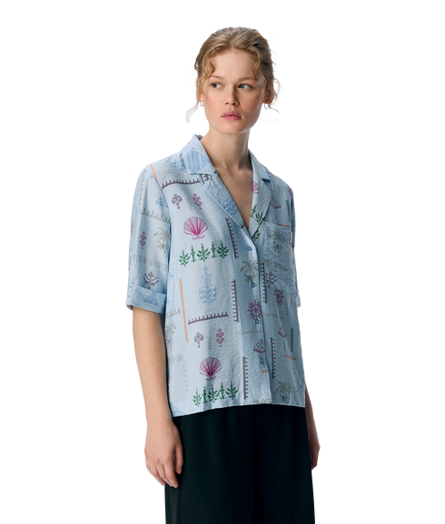 Hailey Re 2/4 Shirt - Blue