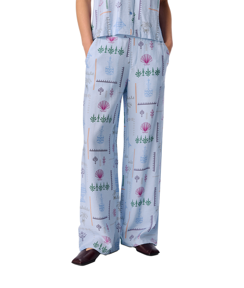 Hailey High Waist Pants - Blue