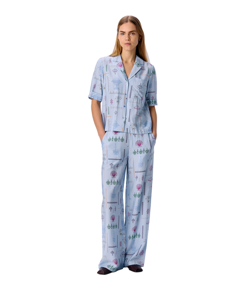 Hailey High Waist Pants - Blue