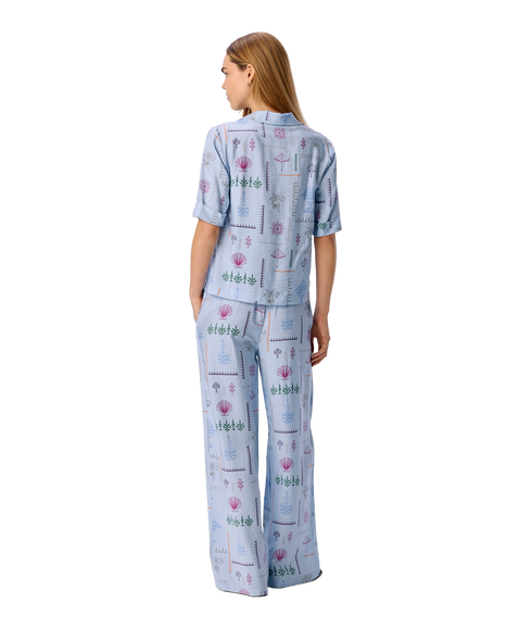 Hailey High Waist Pants - Blue