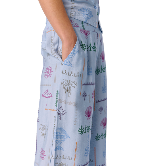 Hailey High Waist Pants - Blue