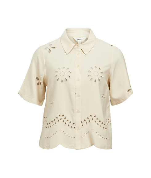 Noelle Re S/S Shirt - Cream