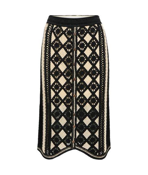 Wasila Knit Midi Skirt - Multi