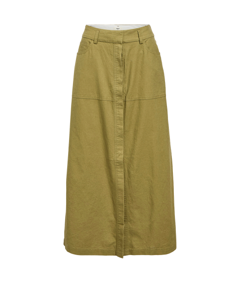 Nora Hw Ankle Skirt - Green