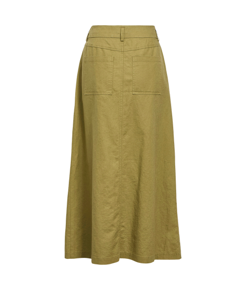 Nora Hw Ankle Skirt - Green
