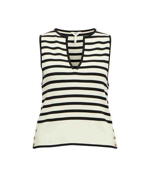Viva S/L Knit Top Sandshell - Multi