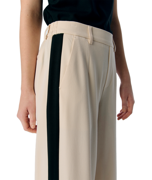 Lisa Wide Pant Aop - Cream