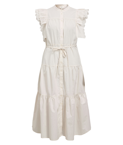 Hope Chinna S/S Long Dress E - White