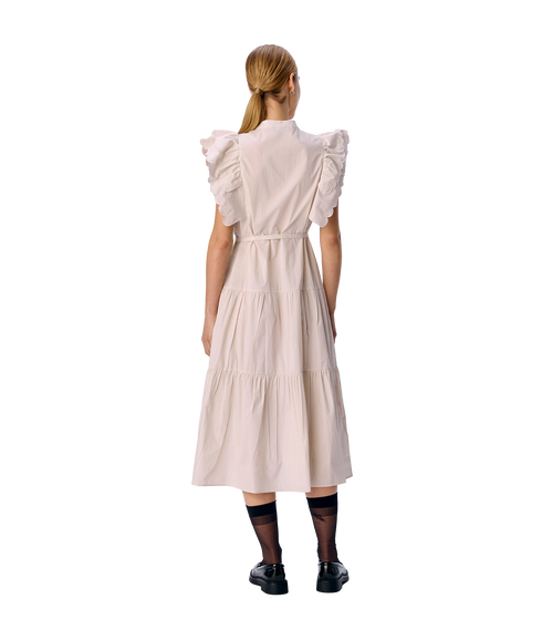 Hope Chinna S/S Long Dress E - White