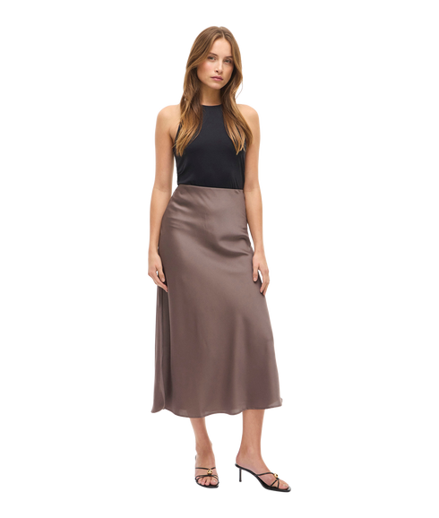 Ellette Midi Skirt -- Grey