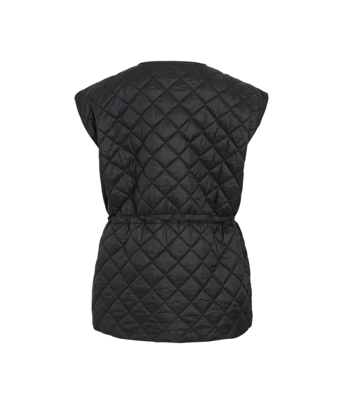 Benji L/S Quilted Vest - Black Beauty